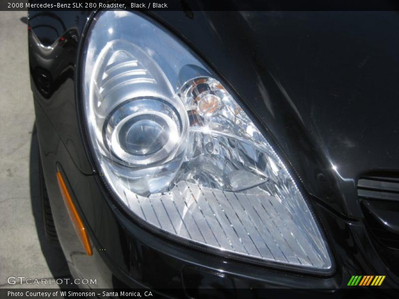 Black / Black 2008 Mercedes-Benz SLK 280 Roadster