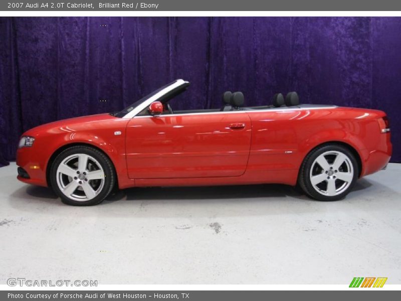 Brilliant Red / Ebony 2007 Audi A4 2.0T Cabriolet