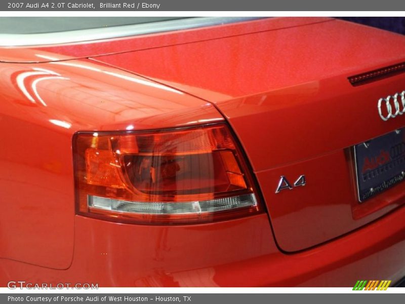 Brilliant Red / Ebony 2007 Audi A4 2.0T Cabriolet