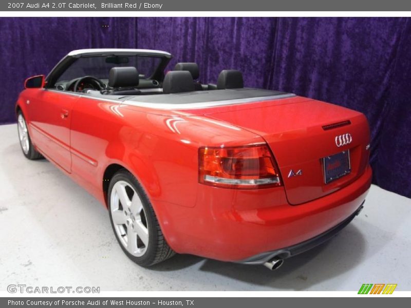 Brilliant Red / Ebony 2007 Audi A4 2.0T Cabriolet