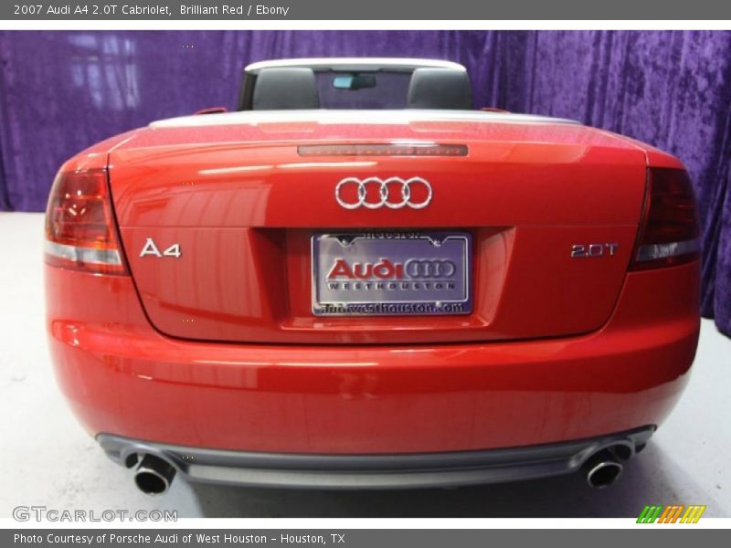 Brilliant Red / Ebony 2007 Audi A4 2.0T Cabriolet