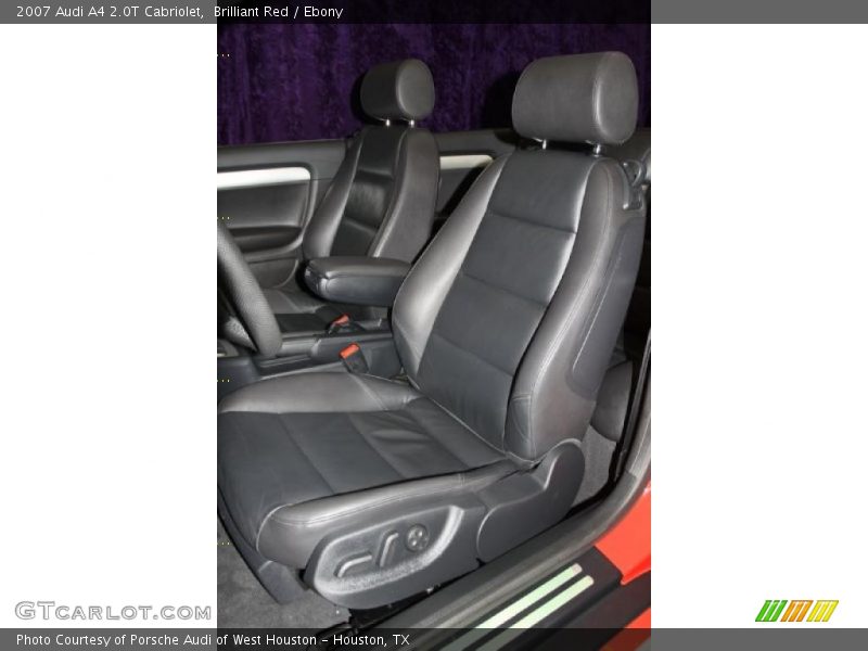Brilliant Red / Ebony 2007 Audi A4 2.0T Cabriolet
