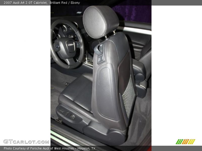Brilliant Red / Ebony 2007 Audi A4 2.0T Cabriolet