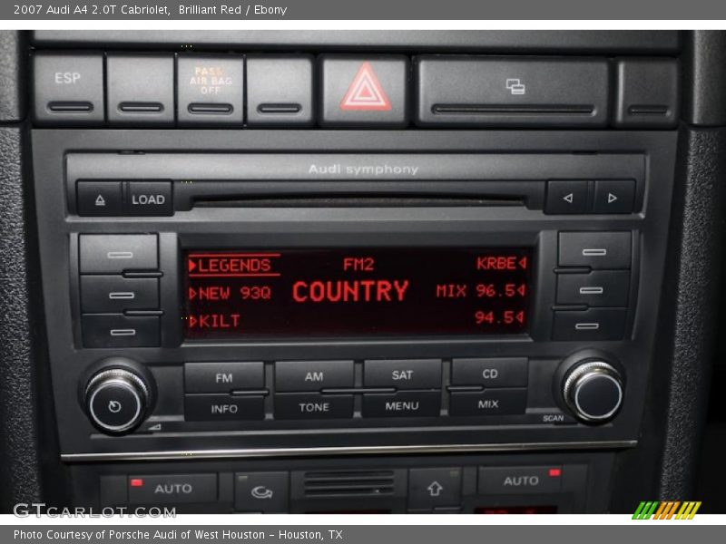 Brilliant Red / Ebony 2007 Audi A4 2.0T Cabriolet