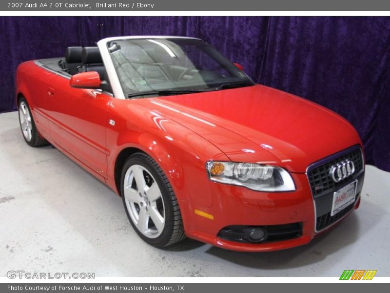 Brilliant Red / Ebony 2007 Audi A4 2.0T Cabriolet