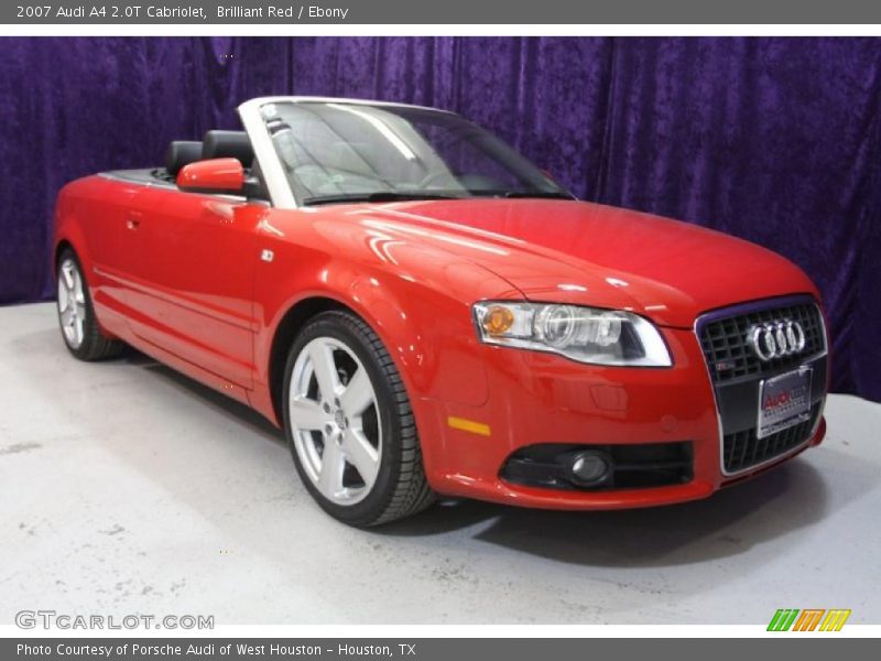 Brilliant Red / Ebony 2007 Audi A4 2.0T Cabriolet