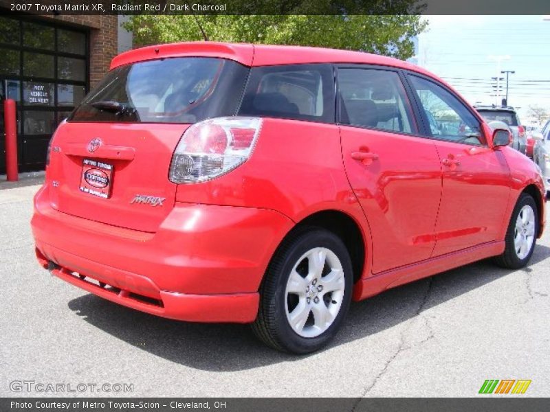 Radiant Red / Dark Charcoal 2007 Toyota Matrix XR