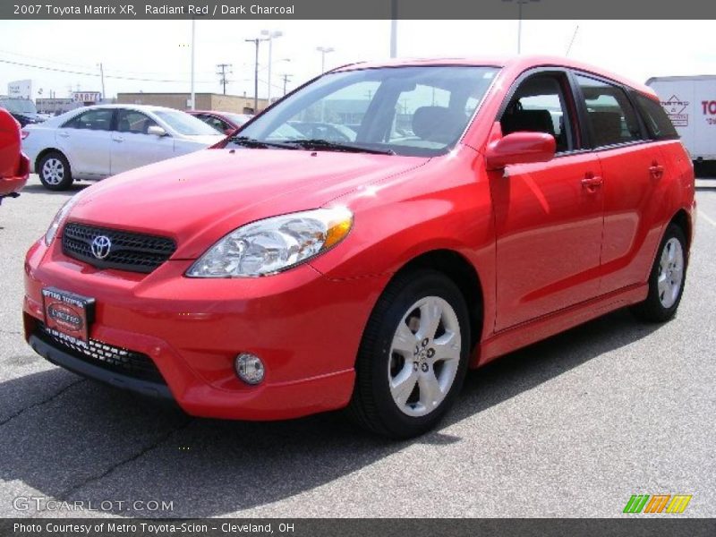 Radiant Red / Dark Charcoal 2007 Toyota Matrix XR