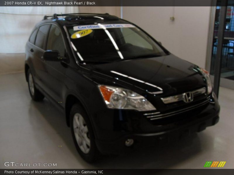 Nighthawk Black Pearl / Black 2007 Honda CR-V EX