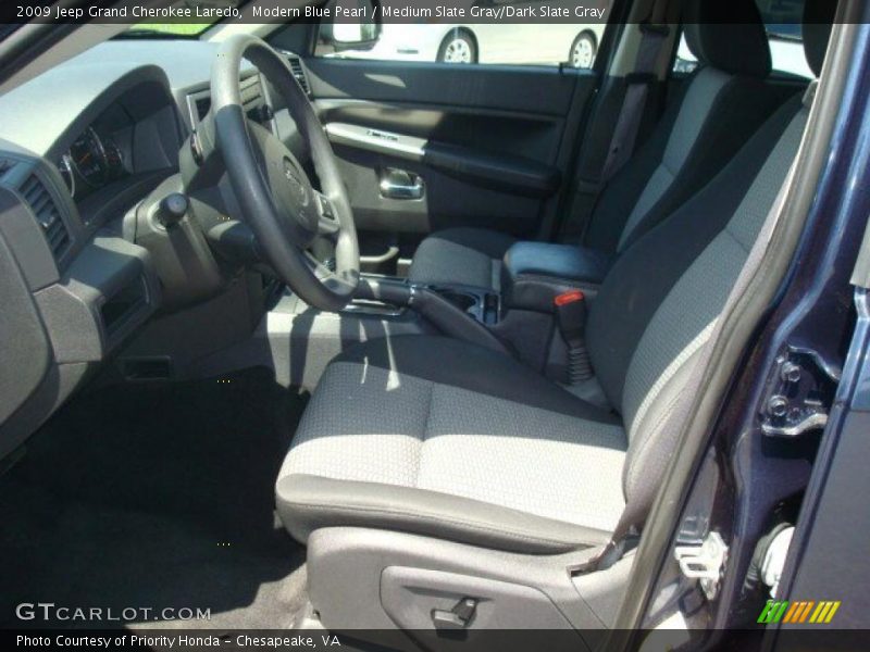 Modern Blue Pearl / Medium Slate Gray/Dark Slate Gray 2009 Jeep Grand Cherokee Laredo