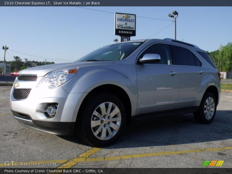 Silver Ice Metallic / Jet Black 2010 Chevrolet Equinox LT