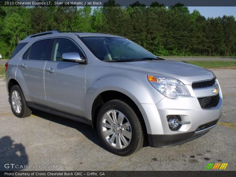 Silver Ice Metallic / Jet Black 2010 Chevrolet Equinox LT