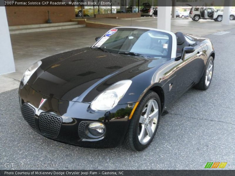 Mysterious Black / Ebony 2007 Pontiac Solstice GXP Roadster