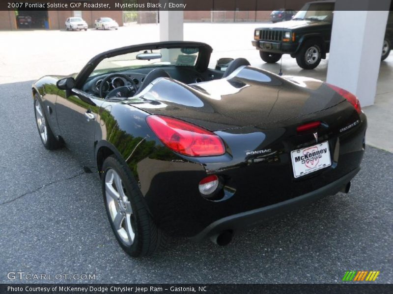 Mysterious Black / Ebony 2007 Pontiac Solstice GXP Roadster
