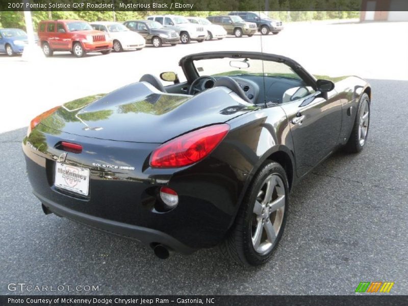 Mysterious Black / Ebony 2007 Pontiac Solstice GXP Roadster