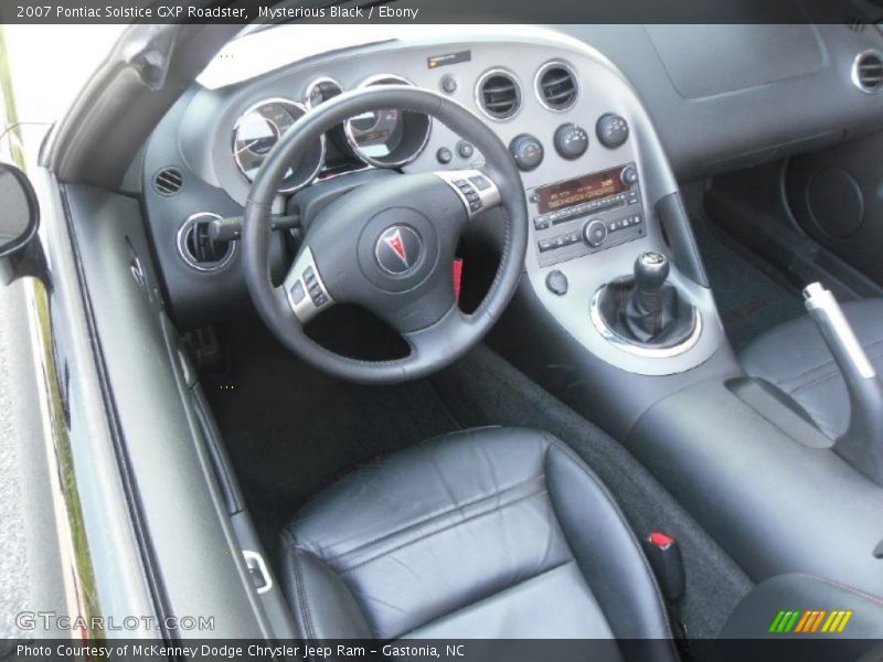 Mysterious Black / Ebony 2007 Pontiac Solstice GXP Roadster