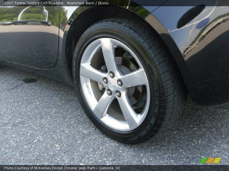 Mysterious Black / Ebony 2007 Pontiac Solstice GXP Roadster