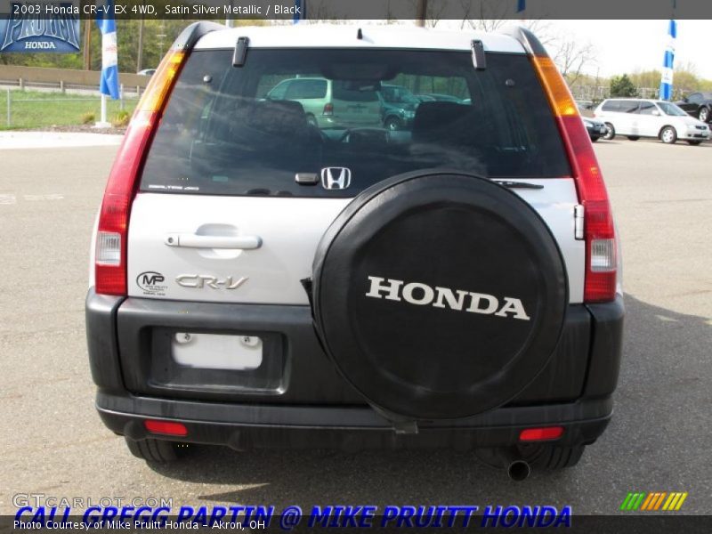 Satin Silver Metallic / Black 2003 Honda CR-V EX 4WD