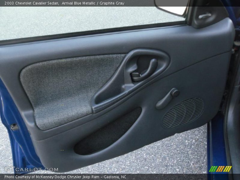 Arrival Blue Metallic / Graphite Gray 2003 Chevrolet Cavalier Sedan