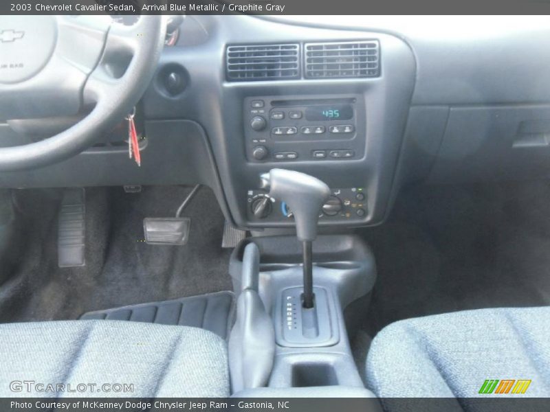 Arrival Blue Metallic / Graphite Gray 2003 Chevrolet Cavalier Sedan