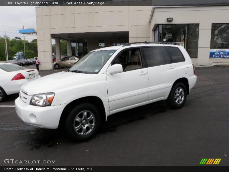 Super White / Ivory Beige 2006 Toyota Highlander V6 4WD