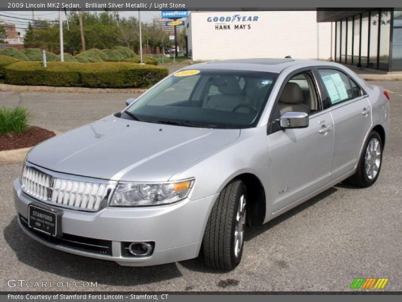 Brilliant Silver Metallic / Light Stone 2009 Lincoln MKZ Sedan
