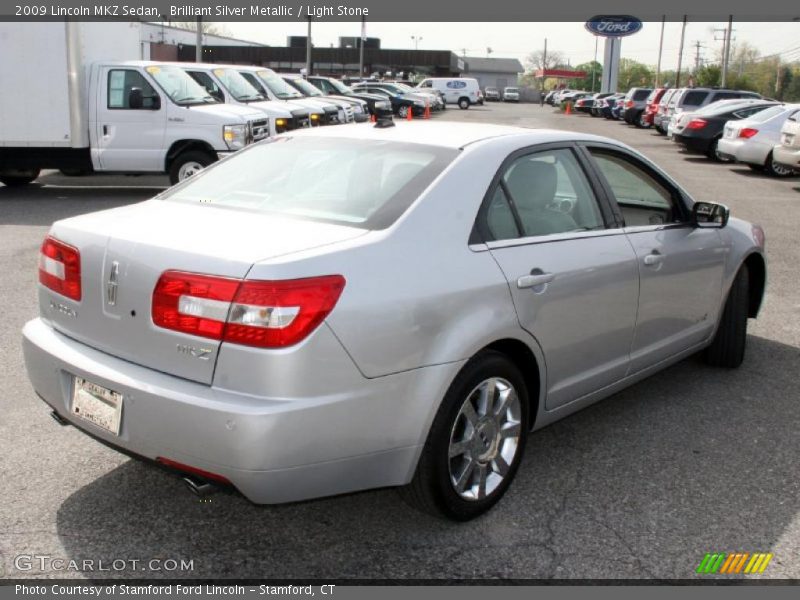 Brilliant Silver Metallic / Light Stone 2009 Lincoln MKZ Sedan