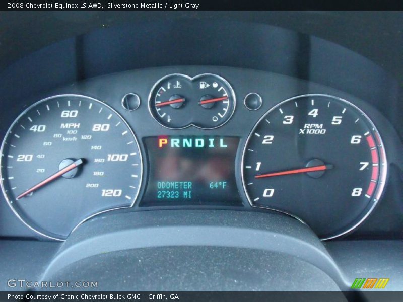 Silverstone Metallic / Light Gray 2008 Chevrolet Equinox LS AWD