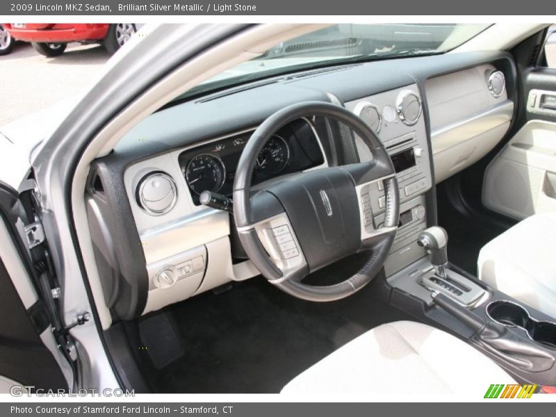 Brilliant Silver Metallic / Light Stone 2009 Lincoln MKZ Sedan