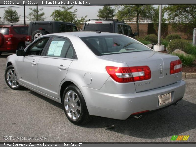 Brilliant Silver Metallic / Light Stone 2009 Lincoln MKZ Sedan