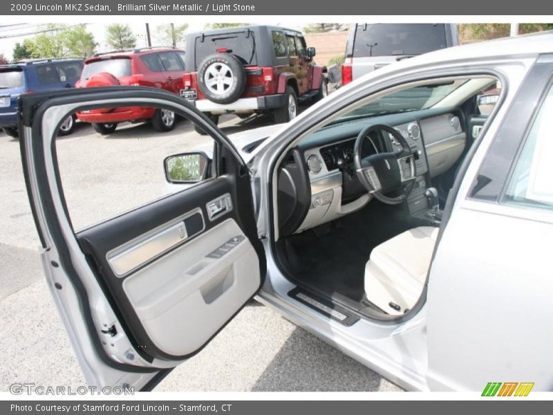 Brilliant Silver Metallic / Light Stone 2009 Lincoln MKZ Sedan