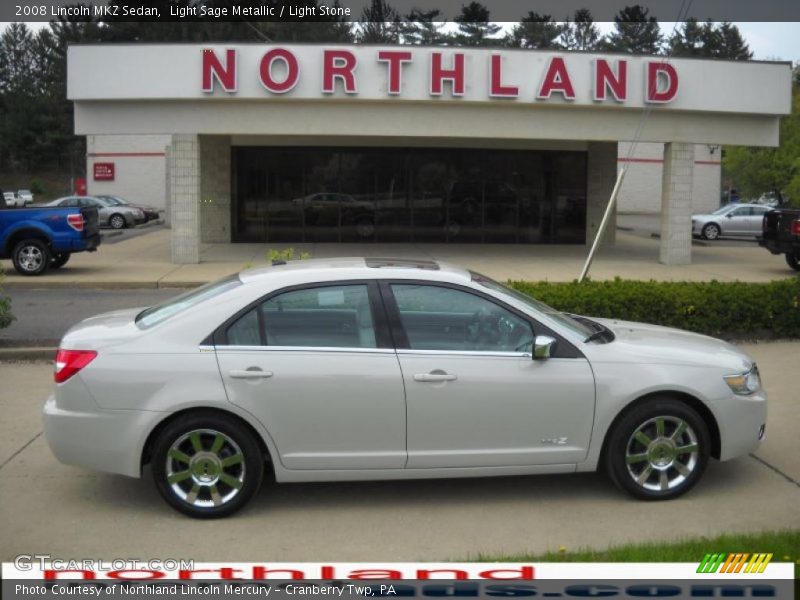 Light Sage Metallic / Light Stone 2008 Lincoln MKZ Sedan
