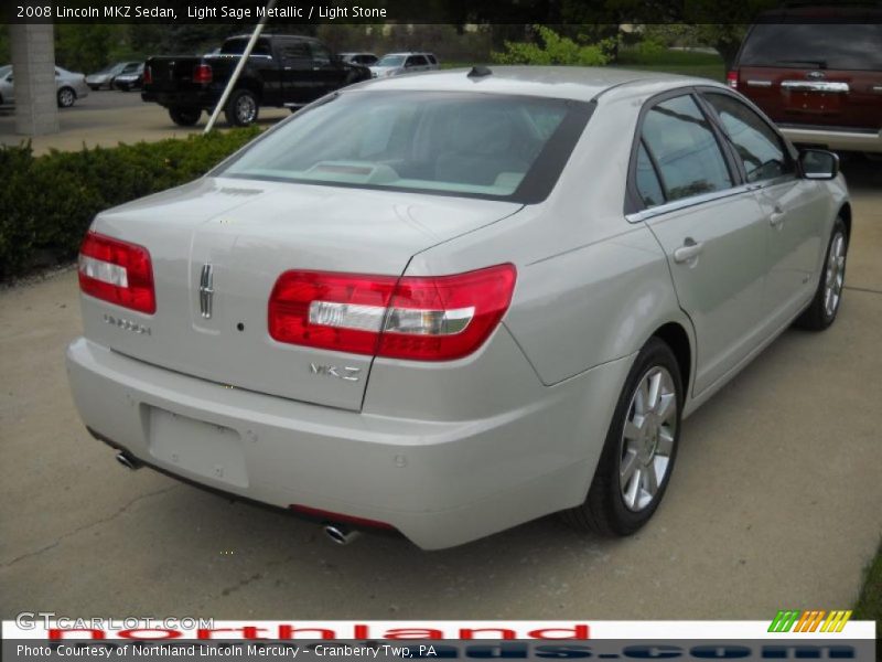 Light Sage Metallic / Light Stone 2008 Lincoln MKZ Sedan