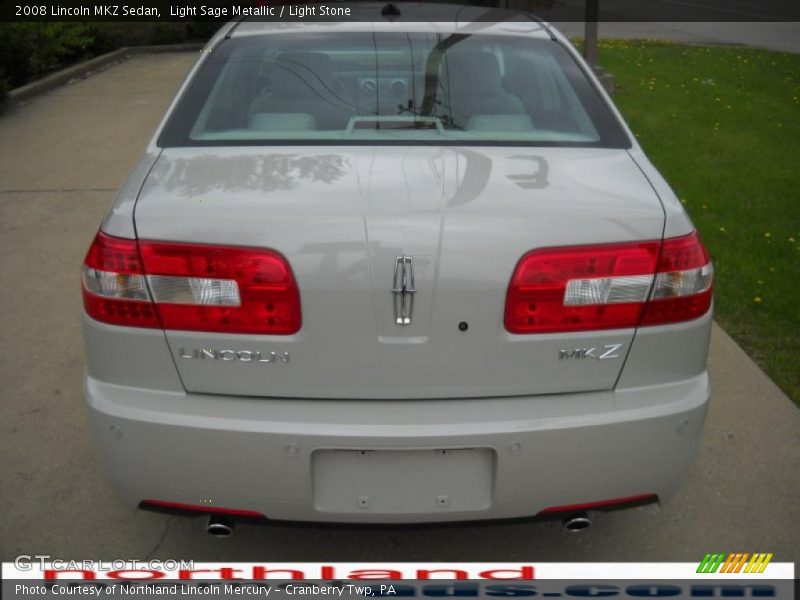 Light Sage Metallic / Light Stone 2008 Lincoln MKZ Sedan