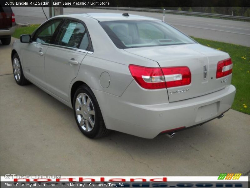 Light Sage Metallic / Light Stone 2008 Lincoln MKZ Sedan