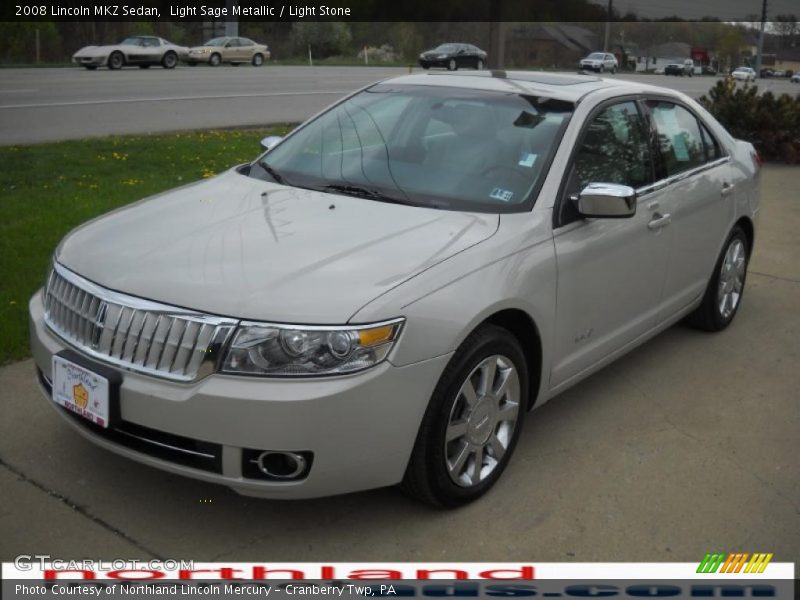Light Sage Metallic / Light Stone 2008 Lincoln MKZ Sedan