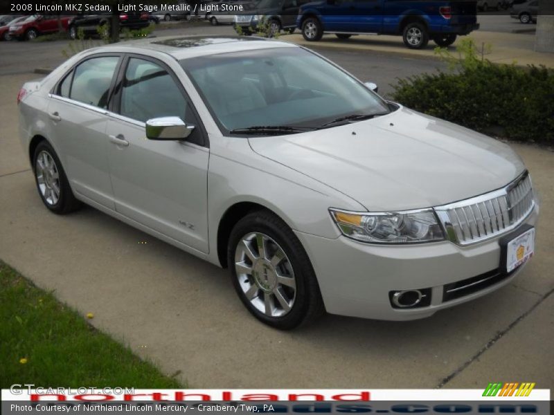Light Sage Metallic / Light Stone 2008 Lincoln MKZ Sedan
