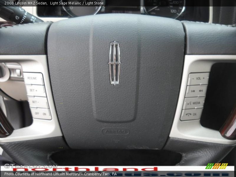 Light Sage Metallic / Light Stone 2008 Lincoln MKZ Sedan