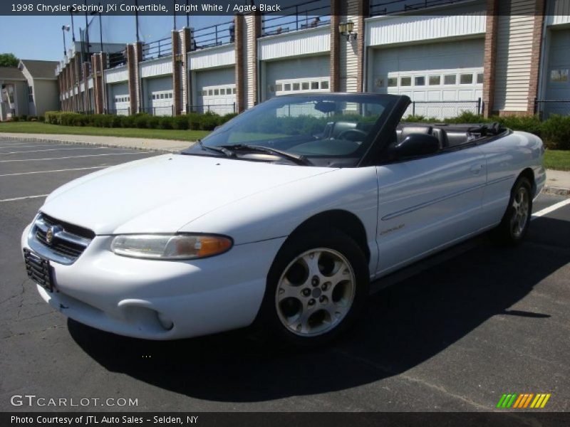 Bright White / Agate Black 1998 Chrysler Sebring JXi Convertible
