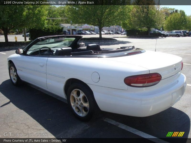 Bright White / Agate Black 1998 Chrysler Sebring JXi Convertible