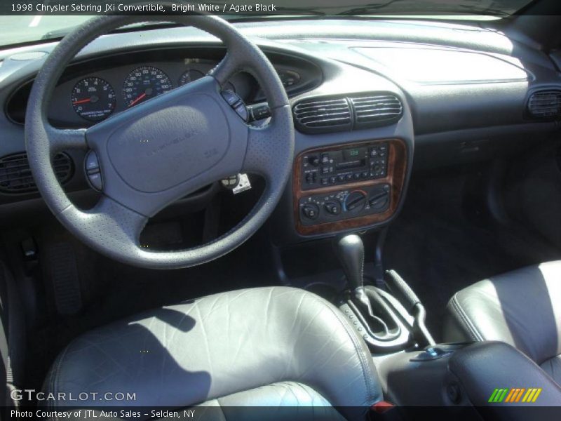 Bright White / Agate Black 1998 Chrysler Sebring JXi Convertible