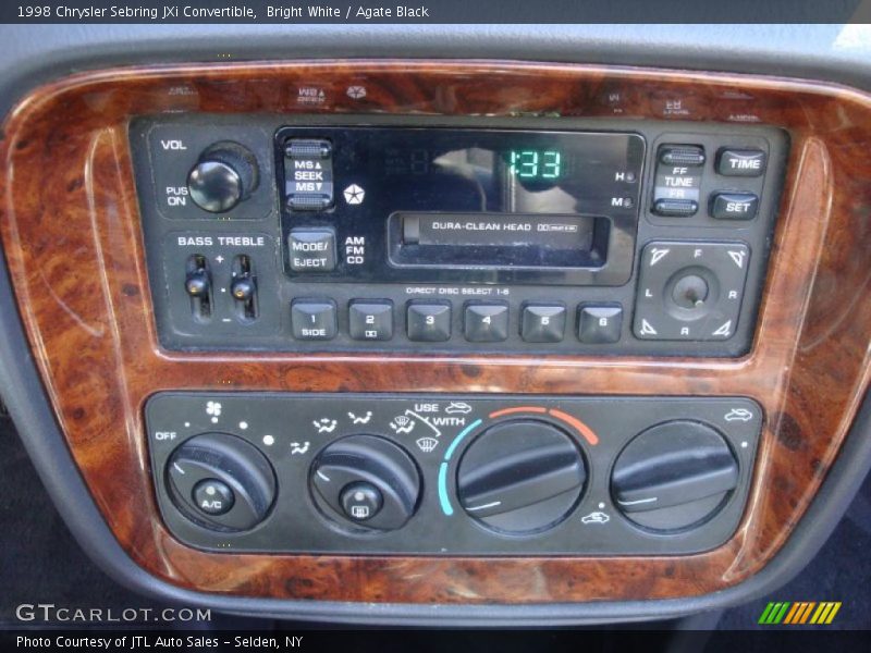 Bright White / Agate Black 1998 Chrysler Sebring JXi Convertible