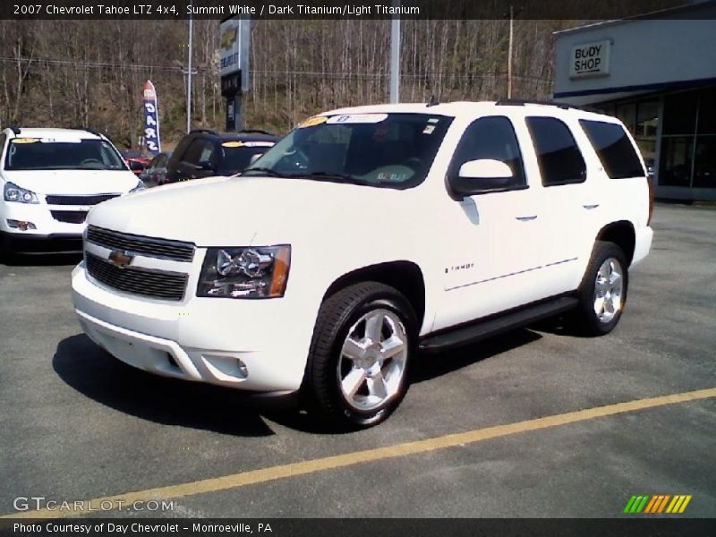 Summit White / Dark Titanium/Light Titanium 2007 Chevrolet Tahoe LTZ 4x4