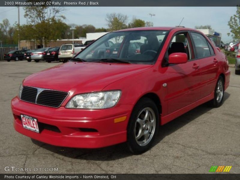 Phoenix Red / Black 2003 Mitsubishi Lancer OZ Rally