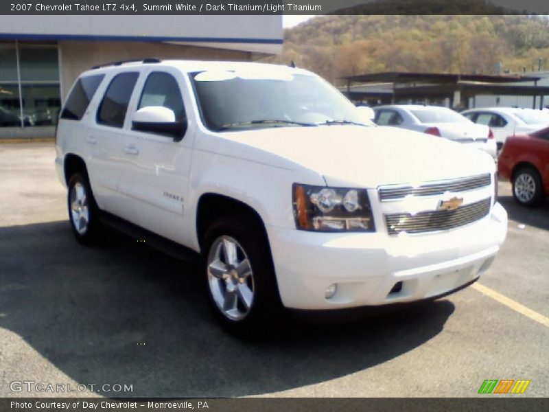 Summit White / Dark Titanium/Light Titanium 2007 Chevrolet Tahoe LTZ 4x4