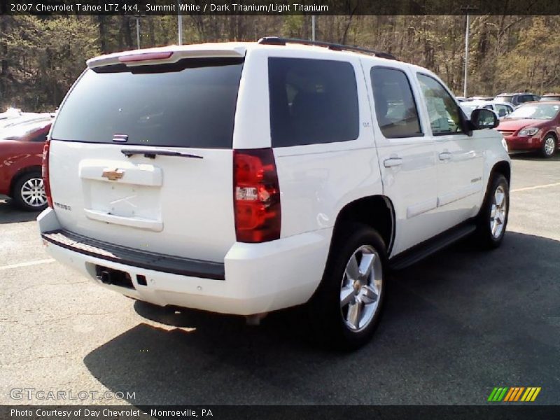 Summit White / Dark Titanium/Light Titanium 2007 Chevrolet Tahoe LTZ 4x4