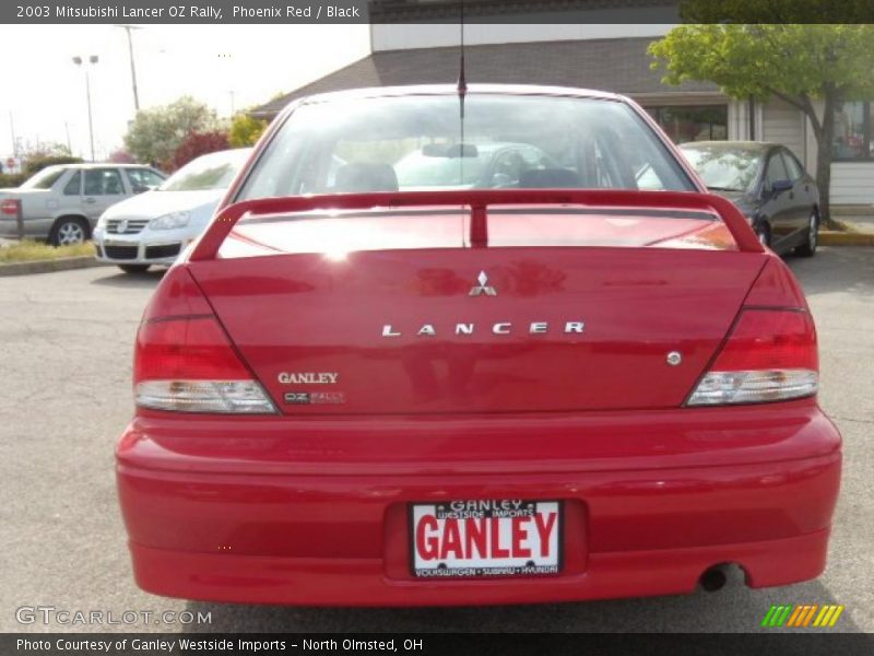Phoenix Red / Black 2003 Mitsubishi Lancer OZ Rally