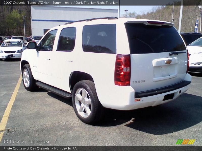 Summit White / Dark Titanium/Light Titanium 2007 Chevrolet Tahoe LTZ 4x4