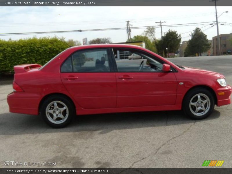 Phoenix Red / Black 2003 Mitsubishi Lancer OZ Rally