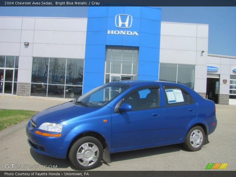 Bright Blue Metallic / Gray 2004 Chevrolet Aveo Sedan